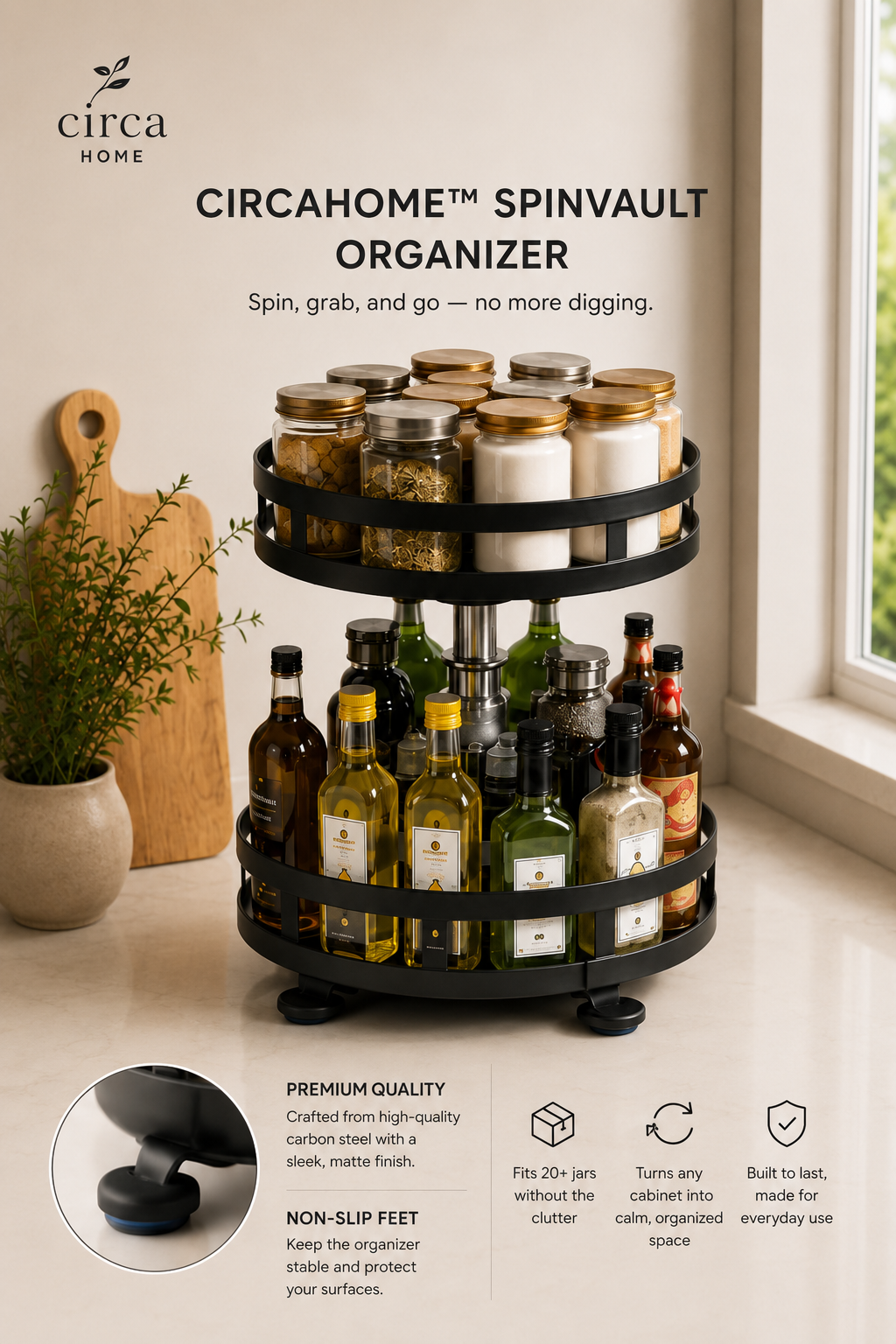 CircaHome™ SpinVault Organizer